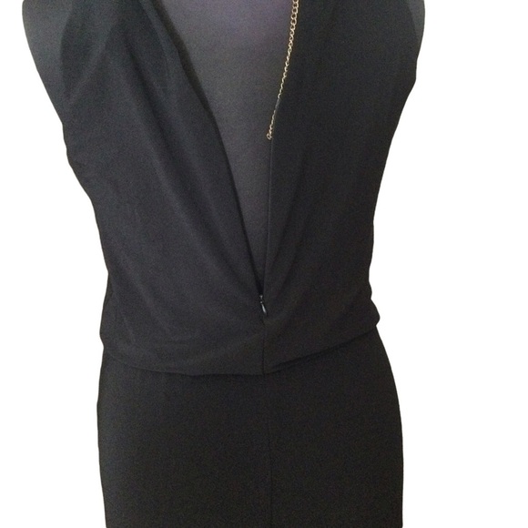 R & M Richard black Gold Chain Plus Size Jumpsuit - Picture 8 of 10